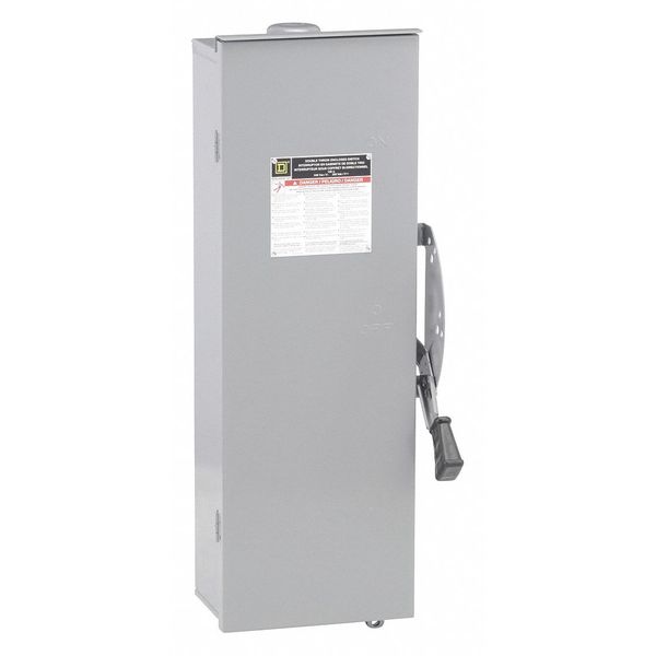 Nonfusible Safety Switch, Heavy Duty, 240V AC/DC, 2PDT, 100 A, NEMA 3R