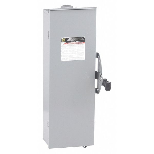 Nonfusible Safety Switch, Heavy Duty, 240V AC, 3PDT, 100 A, NEMA 3R