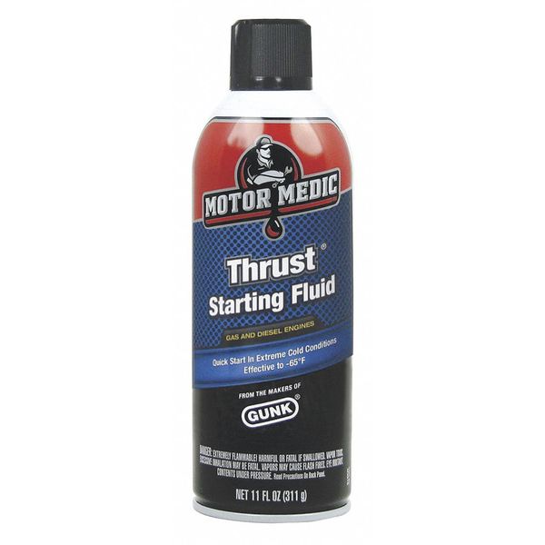 Starting Fluid, Aerosol Can, 11 oz, Diesel Engines/Gasoline Engines, Thrust