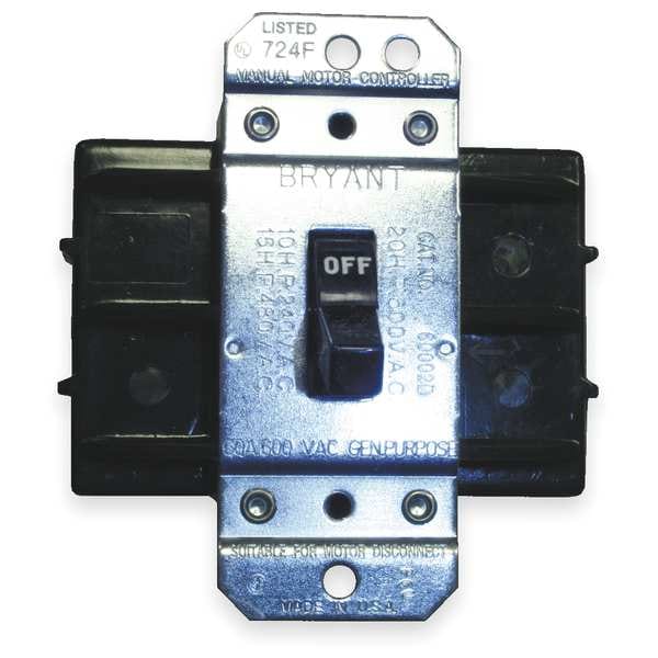 Manual Motor Switch, 85A, 600VAC, 2P