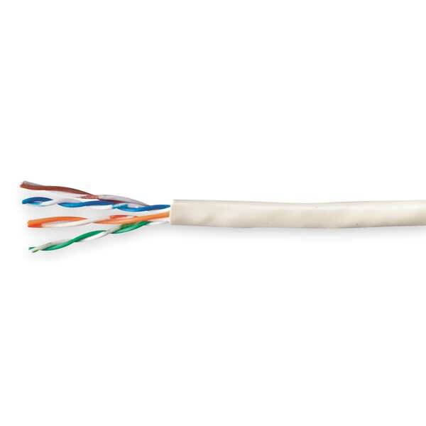 Cable, Cat 6, 23 AWG, 1000 ft, White