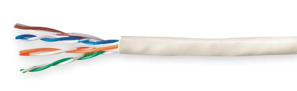 Cable, Cat 6, 23 AWG, 1000 ft, White