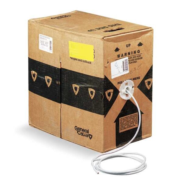 Cable, Cat 6, 23 AWG, 1000 ft, White