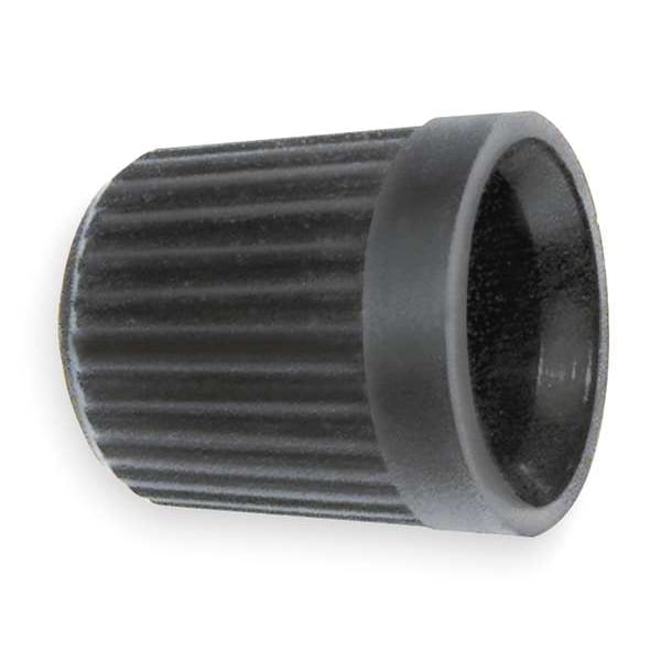 Dome Shaped V Cap, 0.305-32, Bk, Plstc, PK4