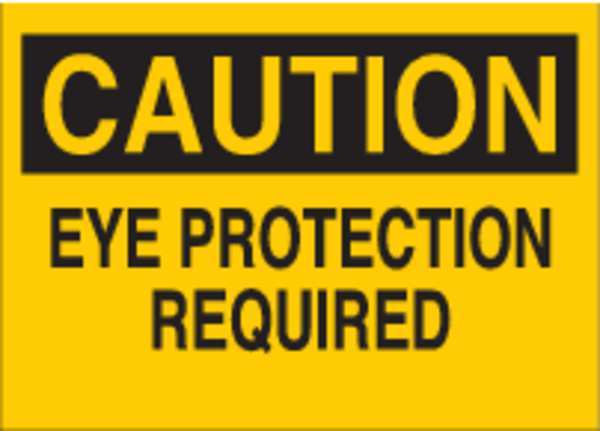 Safety Sign Label, 3-1/2 In. H, 5 In. W, 87769