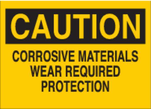 Safety Sign Label, 3-1/2 In. H, 5 In. W, 87766