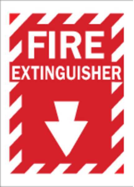 Fire Extinguisher Sign, 10X14