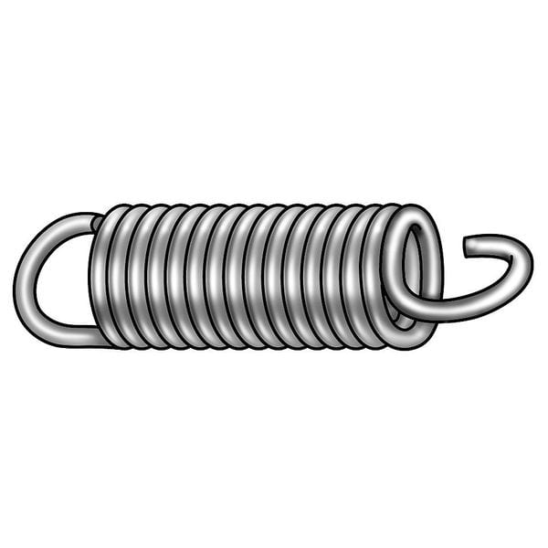 Ext Spring, Cot, Stl, 2 1/4 OAL, 3/4 OD, PK6