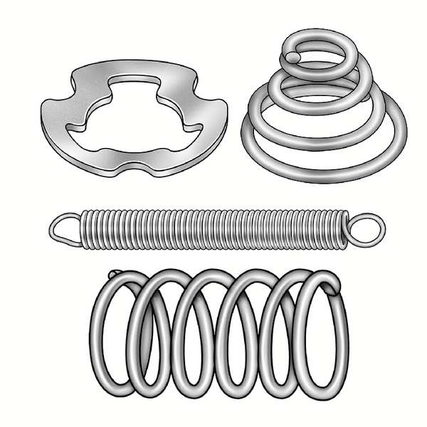 Ext Spring, Ultra Precision, 1 1/4 OAL, PK3