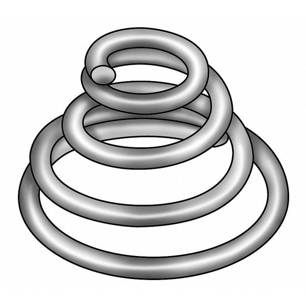 Compress Spring, Conical, 302 SS, 5/8x0.975