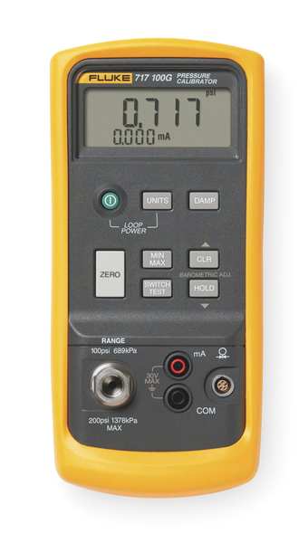 Pressure Calibrator, -12 to 100 psi