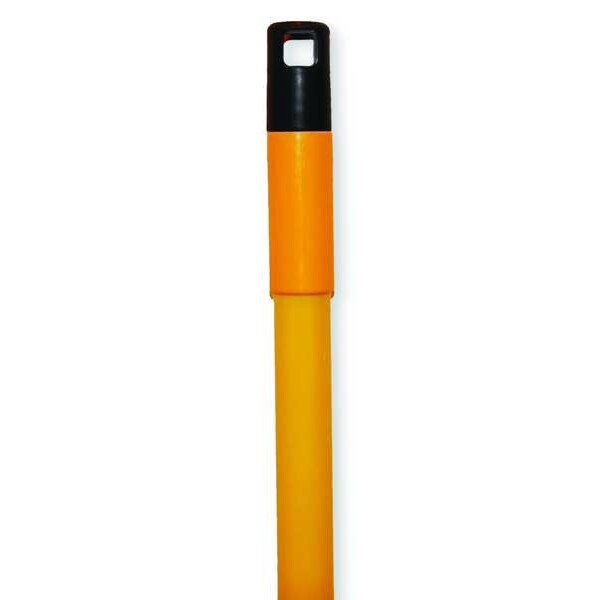 56 in Pressure Fit Square Cut Handle, 1 in Dia, Yellow, Metal/Plastic