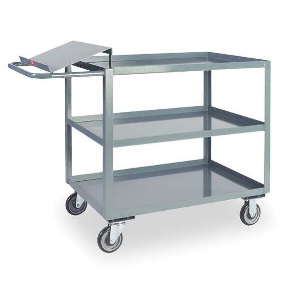 Order Picking Stock Cart, 3 Shelves, 1400 lb