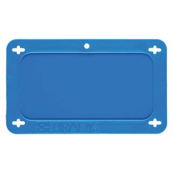 Blank Tag, 1-1/2 x 3 In, Bl, Plstc