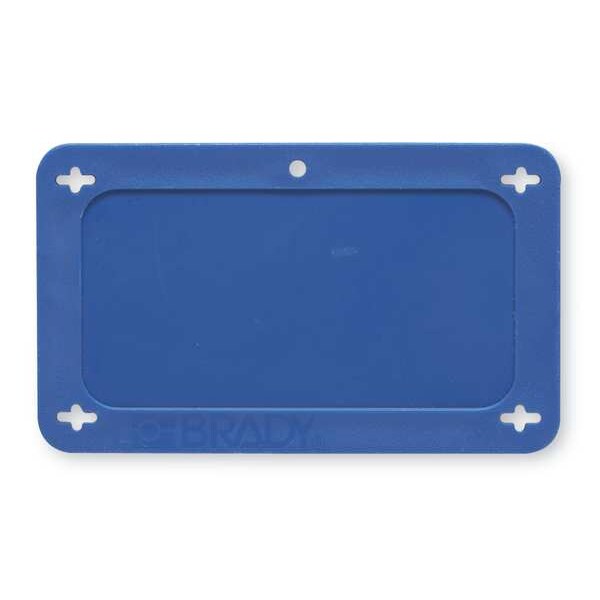 Blank Tag, 1-1/2 x 3 In, Bl, Plstc