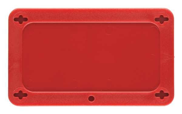 Blank Tag, 1-1/2 x 3 In, R, Plstc