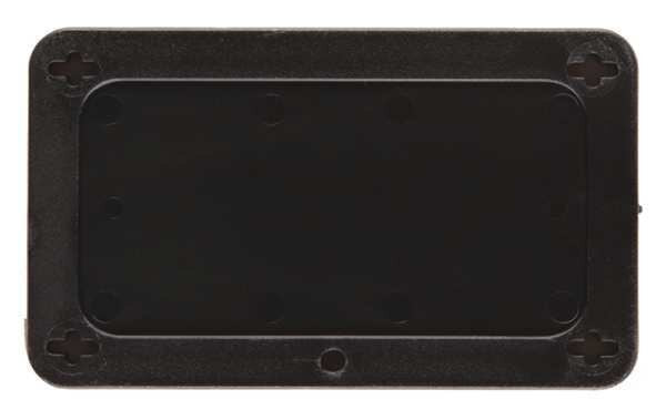Blank Tag, 1-1/2 x 3 In, Bk, Plstc
