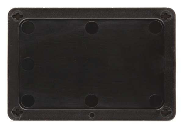 Blank Tag, 2-1/2 x 4 In, Bk, Plstc