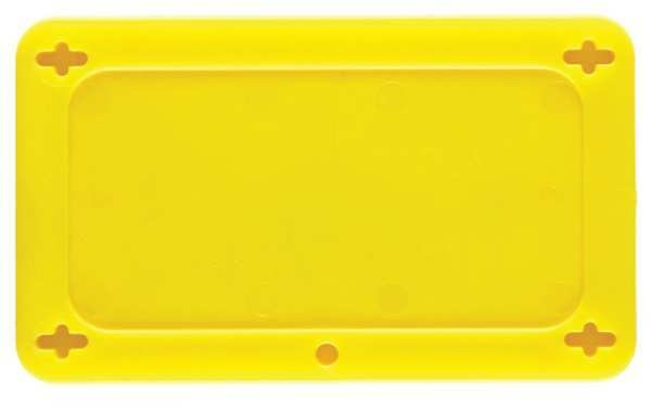 Blank Tag, 1-1/2 x 3 In, Yel, Plstc