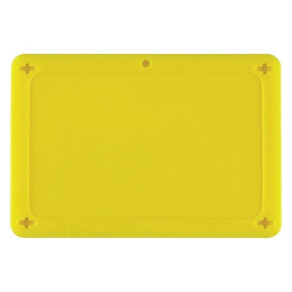Blank Tag, 2-1/2 x 4 In, Yel, Plstc