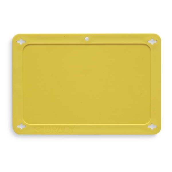 Blank Tag, 2-1/2 x 4 In, Yel, Plstc