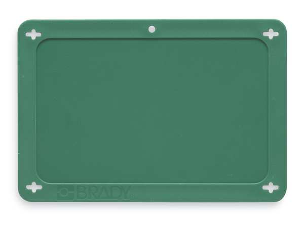 Blank Tag, 2-1/2 x 4 In, Grn, Plstc