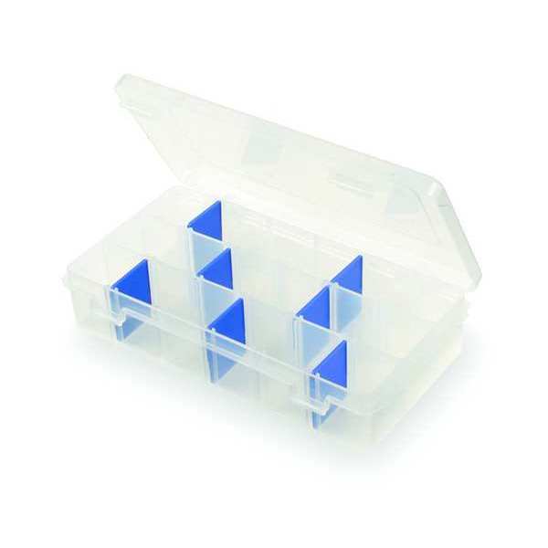 Adjustable Compartment Box with 3 to 18 compartments, Plastic, 1 1/2 in H x 3-5/16 in W