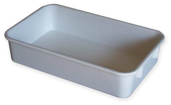 Nesting Container, White, Fiberglass Reinforced Composite, 9 3/4 in L, 6 1/8 in W, 2 1/8 in H