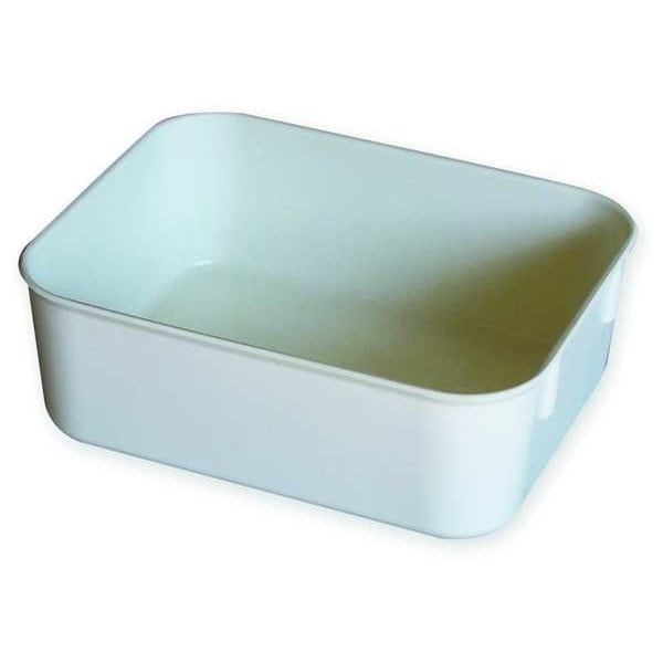 Nesting Container, White, Fiberglass Reinforced Composite, 6 1/8 in L, 4 7/8 in W, 2 1/8 in H