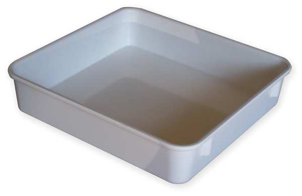 Nesting Container, White, Fiberglass Reinforced Composite, 9 3/4 in L, 9 1/4 in W, 4 1/2 in H