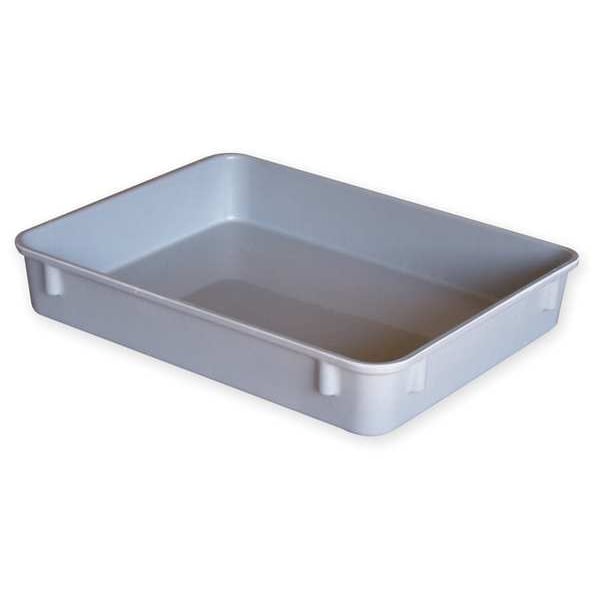 Nesting Container, Gray, Fiberglass Reinforced Composite, 12 3/8 in L, 9 3/4 in W, 2 1/8 in H