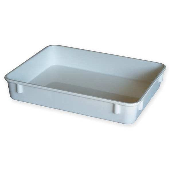 Nesting Container, White, Fiberglass Reinforced Composite, 12 3/8 in L, 9 3/4 in W, 2 1/8 in H