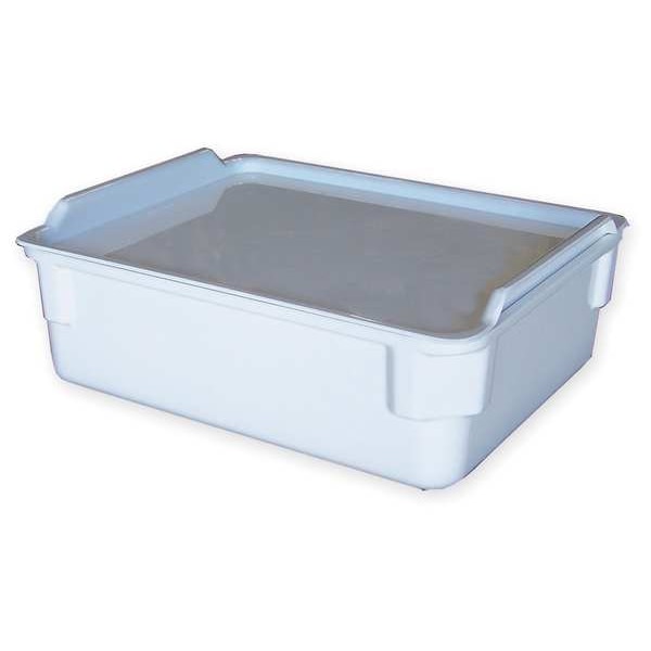 Nesting Container, White, Fiberglass Reinforced Composite, 11 3/8 in L x 9 1/4 in W x 3 3/8 in H