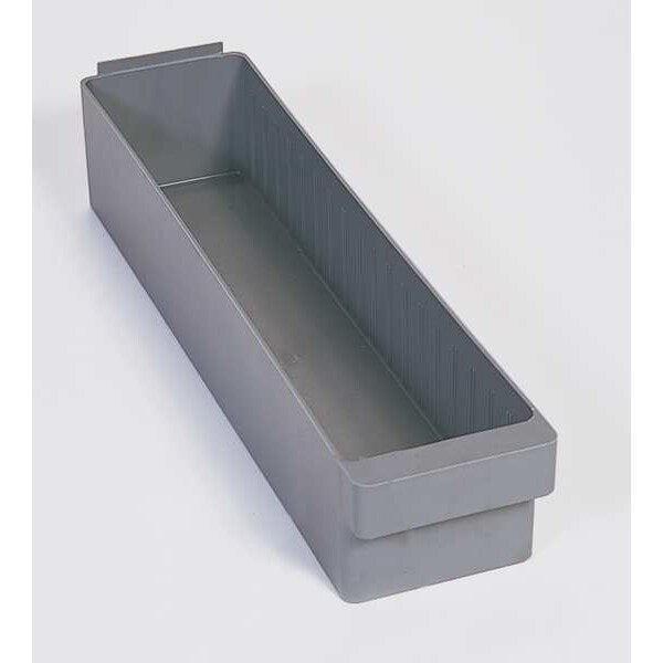 Drawer Storage Bin, Blue, High Impact Polystyrene, 5 5/8 in W x 4 5/8 in H, 25 lb Load Capacity