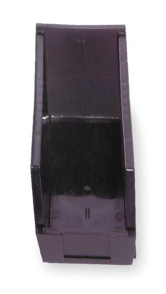 Hang & Stack Storage Bin, Black, Polypropylene/Polyethylene, 10 7/8 in L x 4.1 in W x 4 in H