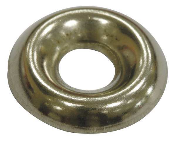 Countersunk Washer, Fits Bolt Size 1/4 in Stainless Steel, Plain Finish, 100 PK