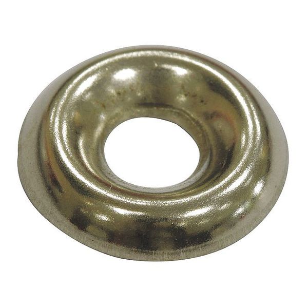 Countersunk Washer, Fits Bolt Size #10 Stainless Steel, Plain Finish, 100 PK