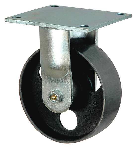 Rigd Plat Castr, Cast Iron, 6 in., 1200 lb.