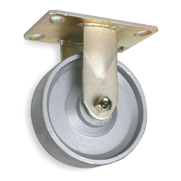 Rgd Plat Castr, Cst Iron, 6 in., 1750 lb., A