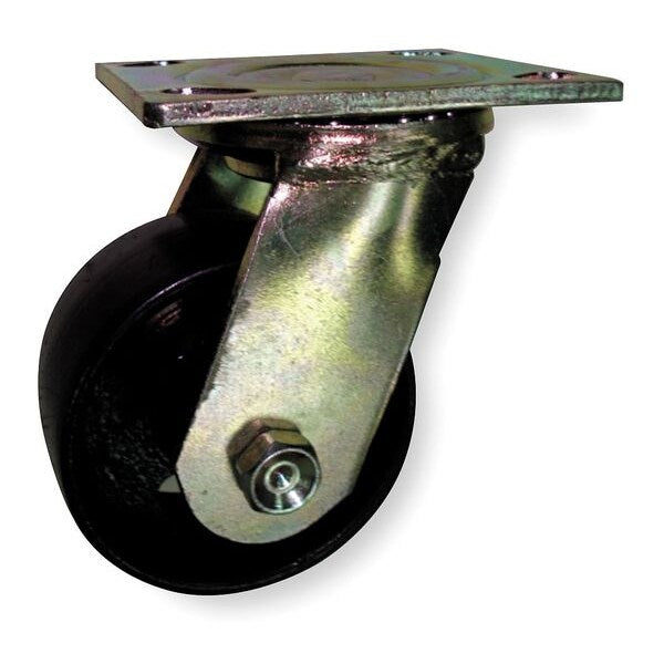 Swivl Plate Caster, Stel, 8 in., 1200 lb., B