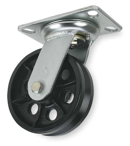 V-Grve Swivl Cstr, Cast Irn, 4 in, 800 lb, A