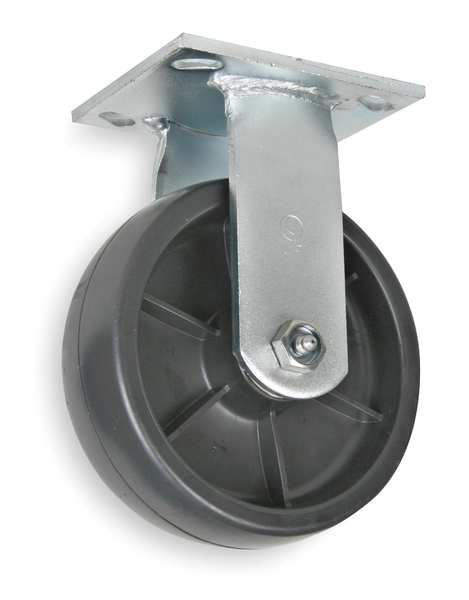 Rigd Plat Castr, Glass Nylon, 6 in, 1200 lb