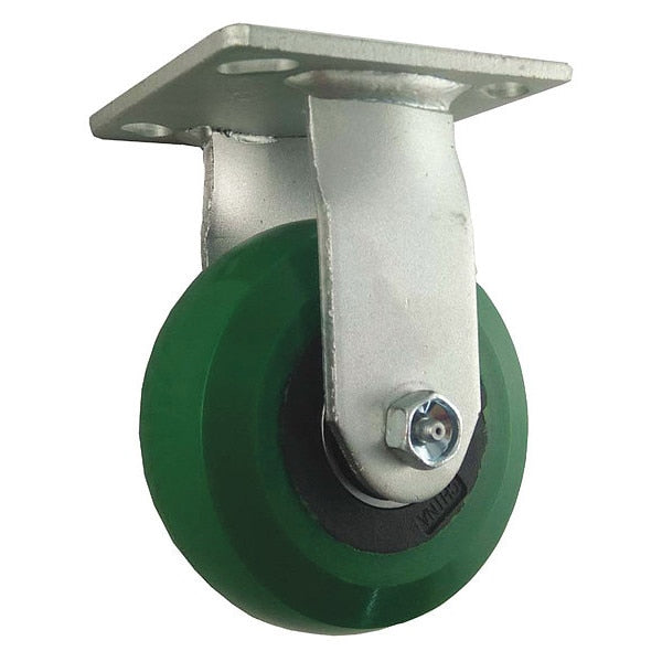 Rigid Plat Castr, Polyurthan, 5 in, 1000 lb