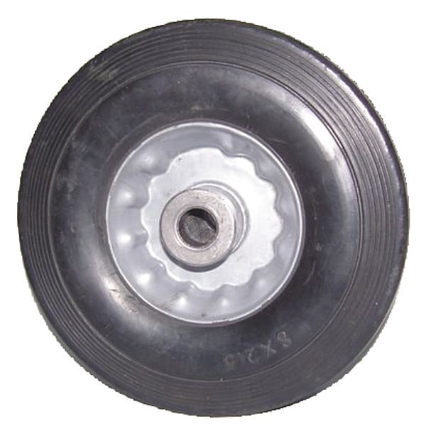Solid Rubber Wheel, 8 in., 350 lb.,