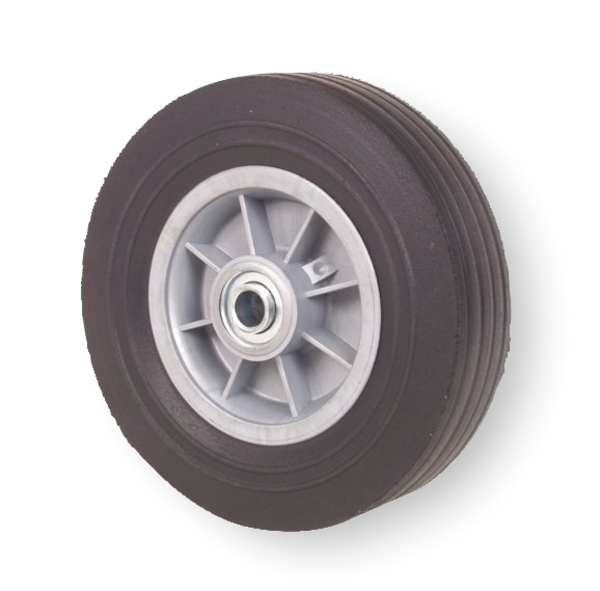 Solid Rubber Wheel, 8 in., 400 lb., Offset