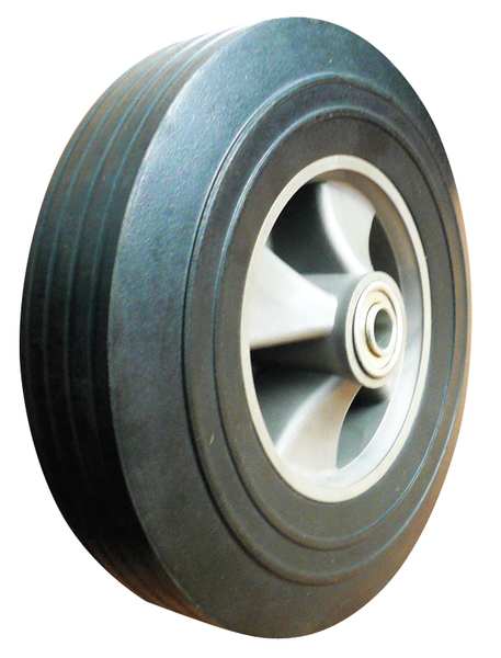 Solid Rubber Wheel, 10 in., 450 lb., Offset