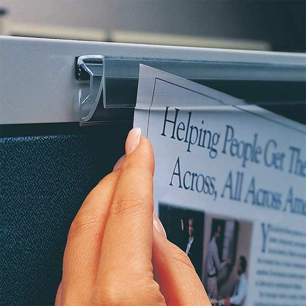 Display Rail, 48 in. W, 1-1/2 in. H, Clear