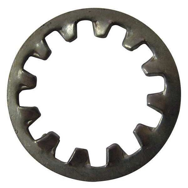 Lock Washer, Fits Bolt Size #6 410 Stainless Steel, Plain Finish, 100 PK
