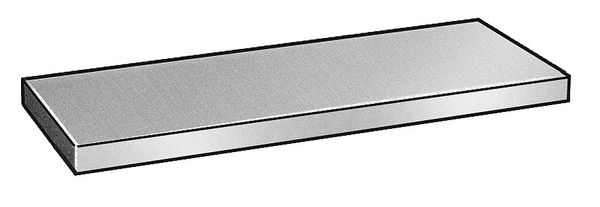 Flat Stock, 3003 Al, 1/8 In T, 4 In x 1 Ft