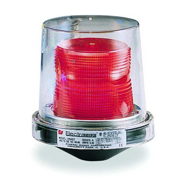 Hazardous Warning Light, Strobe, Red, 120V
